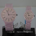 Super thin size ceramic couple watch, wholesale, OEM and ODM orders are welcome